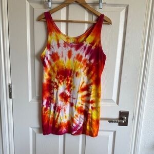 Sonoma Vibrant Red and Orange Tank Top